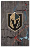 Vegas Golden Knights 11" x 19" City Map Sign
