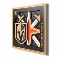 Vegas Golden Knights 12" x 12" 3D Logo Series Wall Art