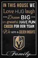 Vegas Golden Knights 17" x 26" In This House Sign