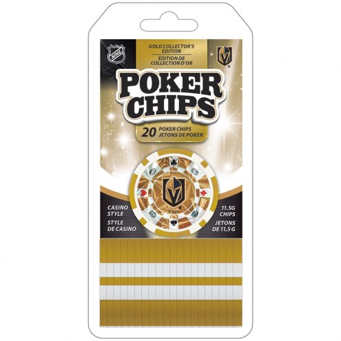 Vegas Golden Knights 20 Piece Poker Chips Set