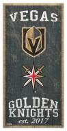 Vegas Golden Knights 6" x 12" Heritage Sign