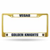 Vegas Golden Knights Colored Chrome License Plate Frame