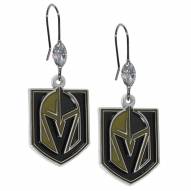 Vegas Golden Knights Crystal Dangle Earrings