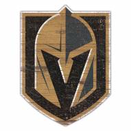 Vegas Golden Knights Distressed Logo Cutout Sign