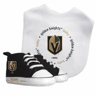 Vegas Golden Knights Infant Bib & Shoes Gift Set