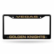 Vegas Golden Knights Laser Black License Plate Frame