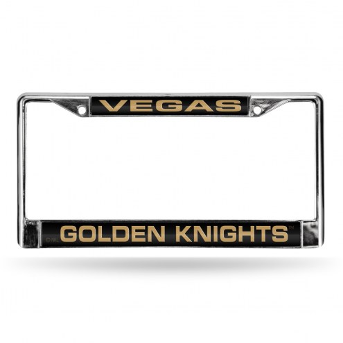 Vegas Golden Knights Laser Chrome License Plate Frame