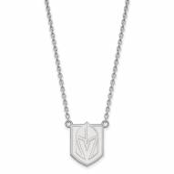 Vegas Golden Knights Sterling Silver Large Pendant Necklace