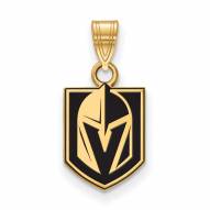 Vegas Golden Knights Sterling Silver Gold Plated Small Pendant