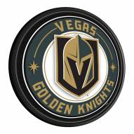 Vegas Golden Knights Round Slimline Lighted Wall Sign