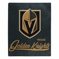 Vegas Golden Knights Signature Raschel Throw Blanket