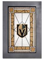Vegas Golden Knights Stained Glass with Frame