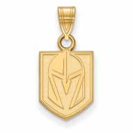 Vegas Golden Knights Sterling Silver Gold Plated Small Pendant