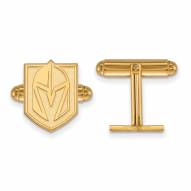Vegas Golden Knights Sterling Silver Gold Plated Cuff Links