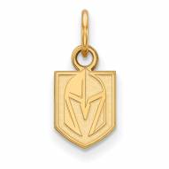 Vegas Golden Knights Sterling Silver Gold Plated Extra Small Pendant
