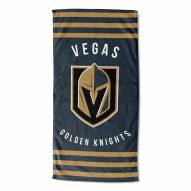 Vegas Golden Knights Stripes Beach Towel