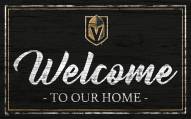Vegas Golden Knights Team Color Welcome Sign