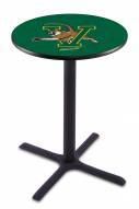 Vermont Catamounts Black Wrinkle Bar Table with Cross Base