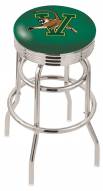Vermont Catamounts Double Ring Swivel Barstool with Ribbed Accent Ring