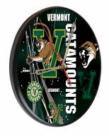 Vermont Catamounts Digitally Printed Wood Clock