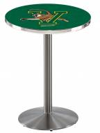 Vermont Catamounts Stainless Steel Bar Table with Round Base