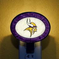 Minnesota Vikings NFL Stained Glass Night Light
