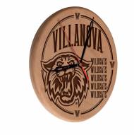 Villanova Wildcats Laser Engraved Wood Clock