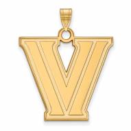 Villanova Wildcats NCAA Sterling Silver Gold Plated Extra Large Pendant