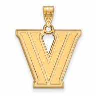 Villanova Wildcats NCAA Sterling Silver Gold Plated Large Pendant
