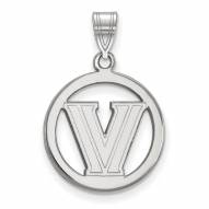 Villanova Wildcats Sterling Silver Circle Pendant