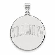Villanova Wildcats Sterling Silver Extra Large Disc Pendant