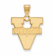 Virginia Cavaliers 10k Yellow Gold Large Pendant