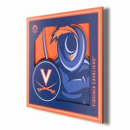 Virginia Cavaliers 12" x 12" 3D Logo Series Wall Art