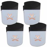 Virginia Cavaliers 4 Pack Chip Clip Magnet with Bottle Opener
