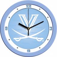 Virginia Cavaliers Baby Blue Wall Clock