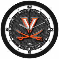 Virginia Cavaliers Carbon Fiber Wall Clock
