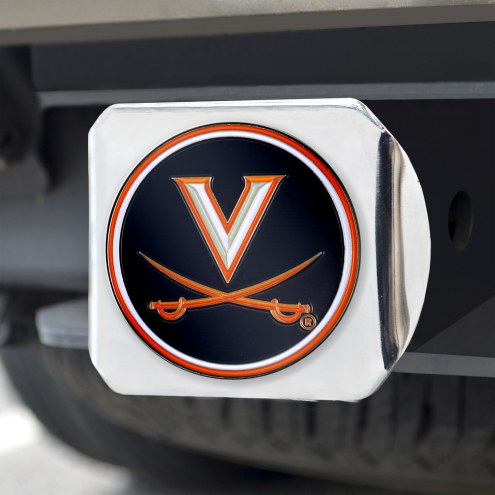 Virginia Cavaliers Chrome Color Hitch Cover