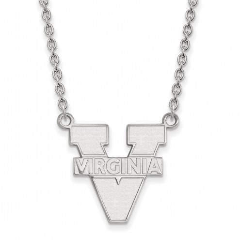 Virginia Cavaliers Sterling Silver Large Pendant Necklace