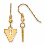 Virginia Cavaliers Sterling Silver Gold Plated Extra Small Dangle Earrings