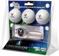 Virginia Cavaliers Golf Ball Gift Pack with Kool Tool