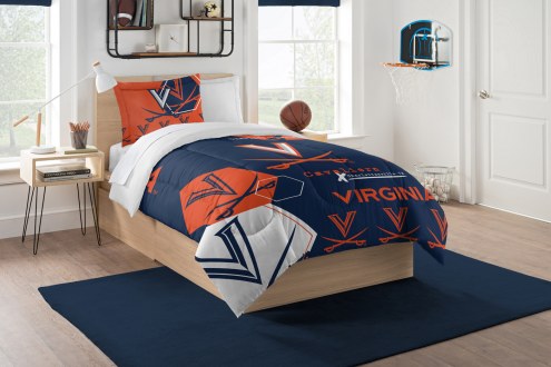 Virginia Cavaliers Hexagon Twin Comforter & Sham Set