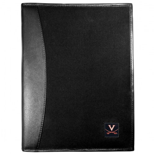 Virginia Cavaliers Leather and Canvas Padfolio