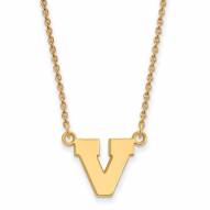 Virginia Cavaliers Sterling Silver Gold Plated Small Pendant Necklace