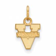 Virginia Cavaliers NCAA Sterling Silver Gold Plated Extra Small Pendant