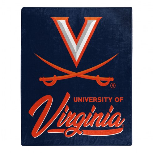 Virginia Cavaliers Signature Raschel Throw Blanket