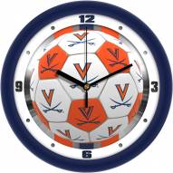 Virginia Cavaliers Soccer Wall Clock