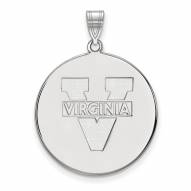 Virginia Cavaliers Sterling Silver Extra Large Disc Pendant
