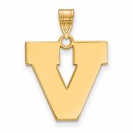 Virginia Cavaliers Sterling Silver Gold Plated Large Pendant