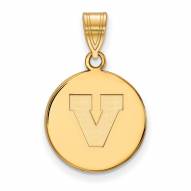 Virginia Cavaliers Sterling Silver Gold Plated Medium Disc Pendant