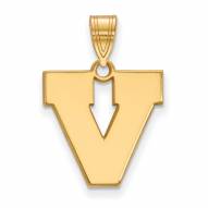 Virginia Cavaliers Sterling Silver Gold Plated Medium Pendant